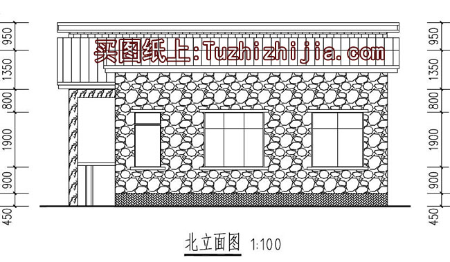 196平方米乡村一层别墅CAD设计图纸带效果图,11X21米