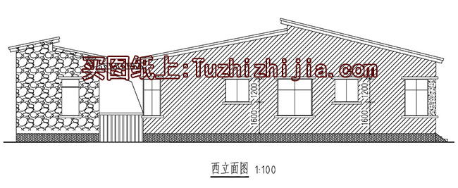 196平方米乡村一层别墅CAD设计图纸带效果图,11X21米
