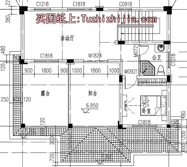 三層獨棟帶露臺房屋設計圖,含外觀圖片大全_三層別墅設計圖_圖紙之家