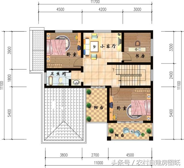 5款农村别墅设计图，款款带车库，二层和三层怎么选