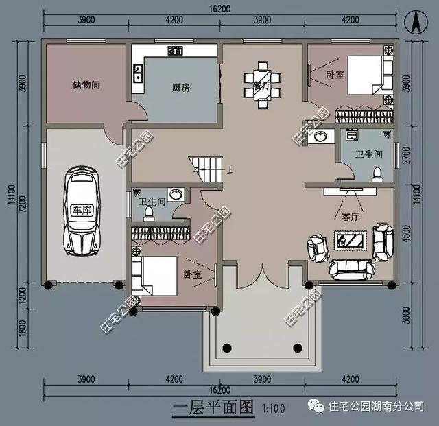 16X14米二层别墅设计户型图，拒绝千篇一律