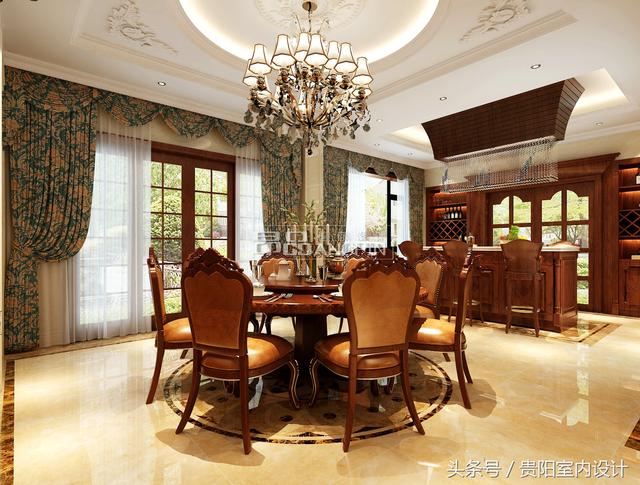 别墅豪宅的客厅用石材来装饰，别提有多大气了！