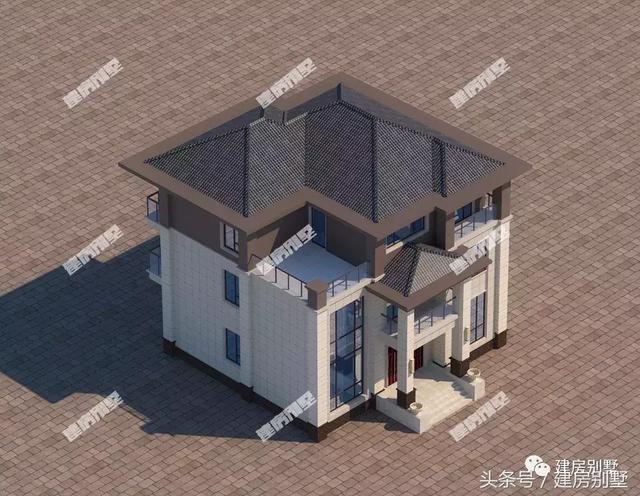 2款农村三层豪宅设计户型图，对比下喜欢哪款？