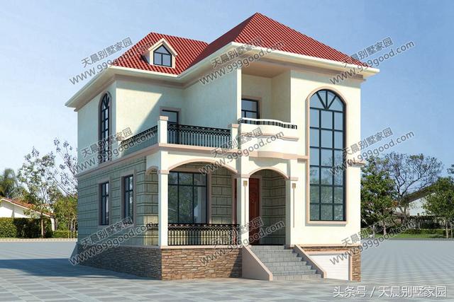 6款10米面宽别墅设计图，颜值和实用性兼顾