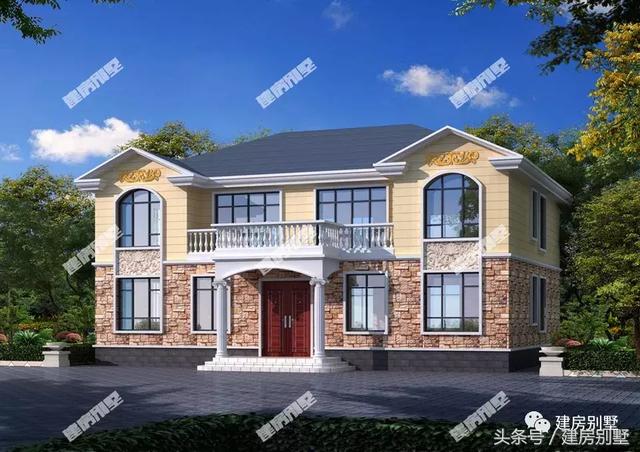 16*12米二层双拼别墅设计图,建好保证很有面子