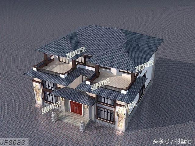 新中式别墅设计图，附装修、庭院实拍，魅力无穷