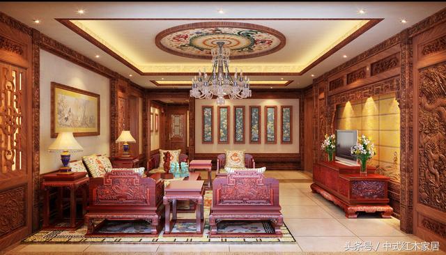 中式红木家装独栋别墅古典风格设计成装修界象征