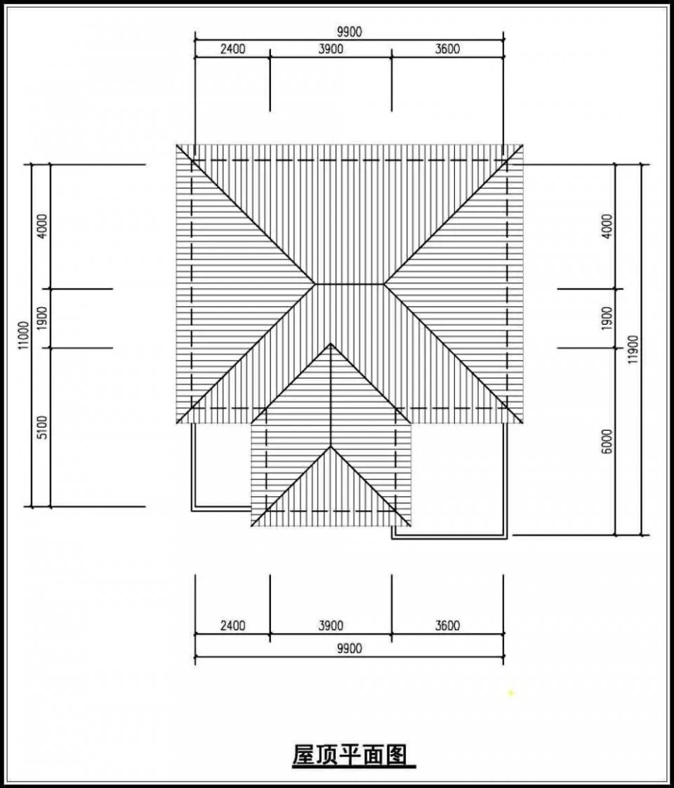 10米x12米 造价25万经典大气自建别墅图纸，附各层平面布局
