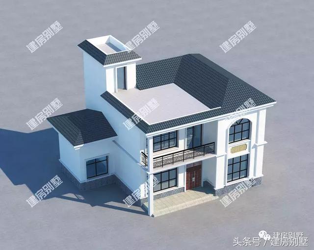 平屋顶设计的两款农村别墅，第一款简约中式，第二款粉丝破万