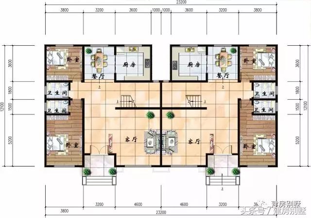 2款外观气派的3层双拼楼房设计图，选对好户型不后悔