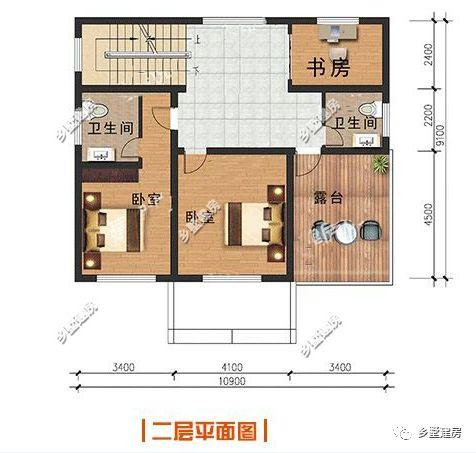 3款适合乡村的简单住宅设计方案图，造价低，建造简单