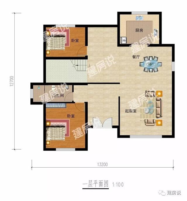 带健身房和书房的三层农村别墅，80、90后都喜欢的户型