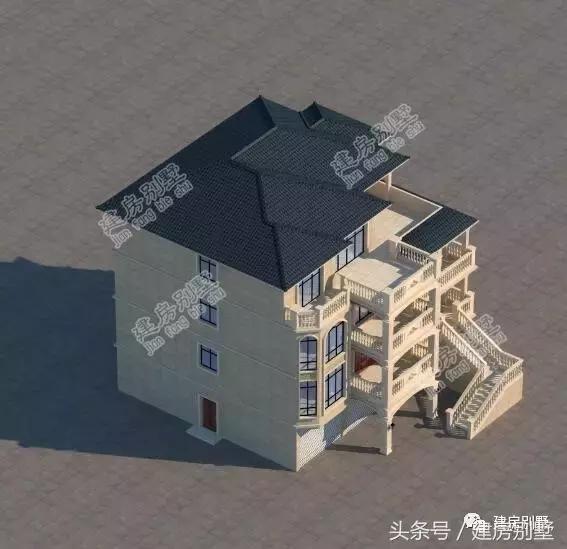 浙江杭州自建四层农村别墅，首层架空要做大车库