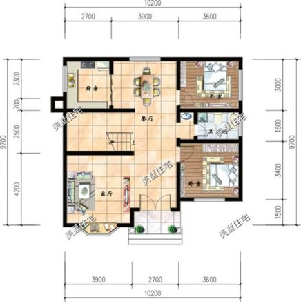 这12款别墅占地不足百平米，造价实惠，超级适合农村小面积宅基地