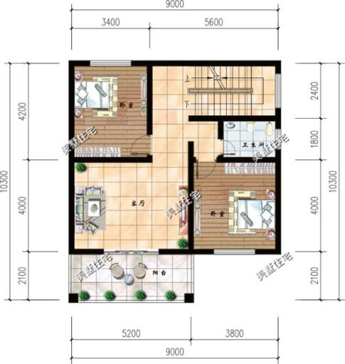 这12款别墅占地不足百平米，造价实惠，超级适合农村小面积宅基地