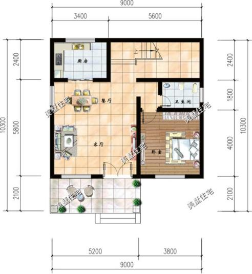 这12款别墅占地不足百平米，造价实惠，超级适合农村小面积宅基地