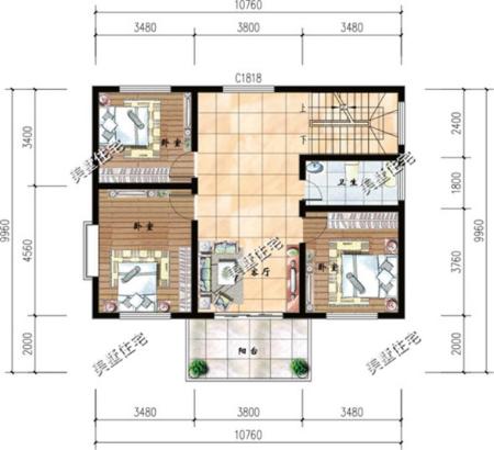 这12款别墅占地不足百平米，造价实惠，超级适合农村小面积宅基地