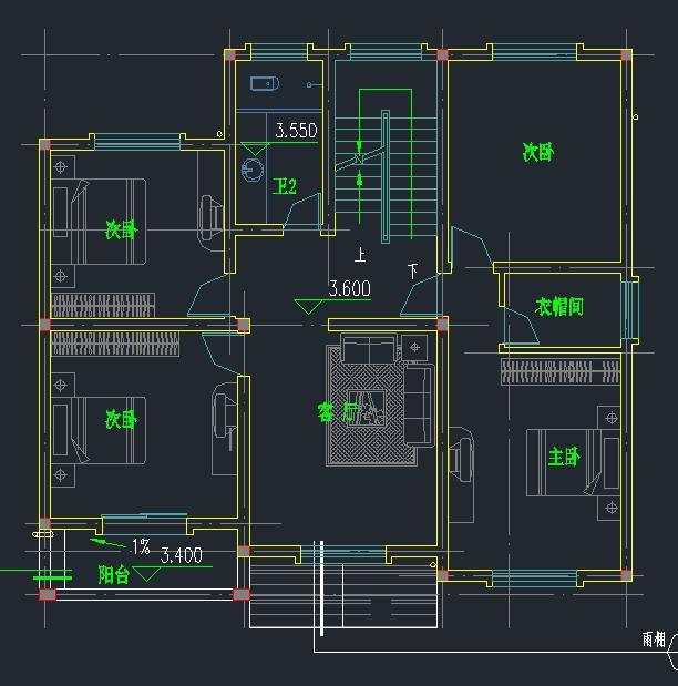 三层楼房设计图包含全套施工图纸，自建房效果图