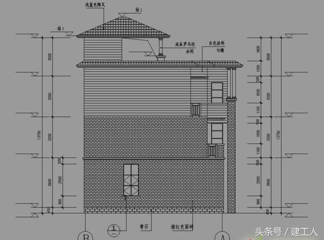 12X11米四层农村别墅设计方案