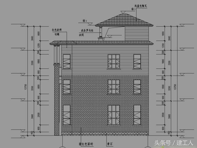 12X11米四层农村别墅设计方案