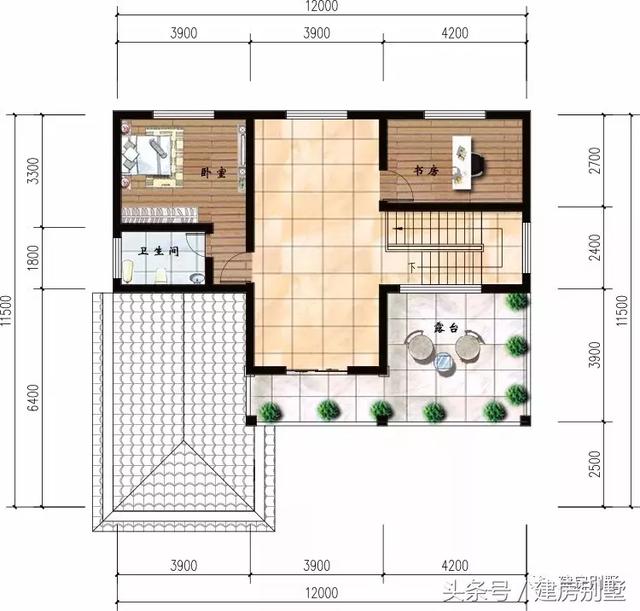 2款开间12米三层自建房屋设计图，PK下，你喜欢哪款？