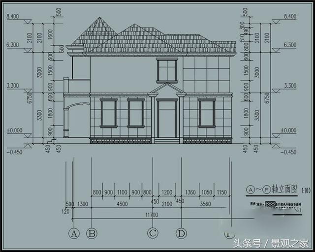 130平方欧式实用农村二层别墅设计图+外观图