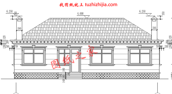 農村蓋平房設計大全圖,鄉下建房一層戶型圖及效果圖