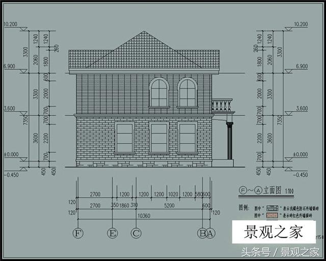 160平农村二层别墅设计施工图纸（含效果图）