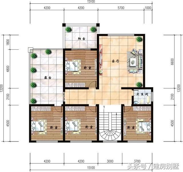 码了这套图纸，妈妈再也不用担心客人多不够住了