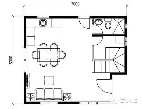 7X6米现代别墅，小户型也可以很现代！