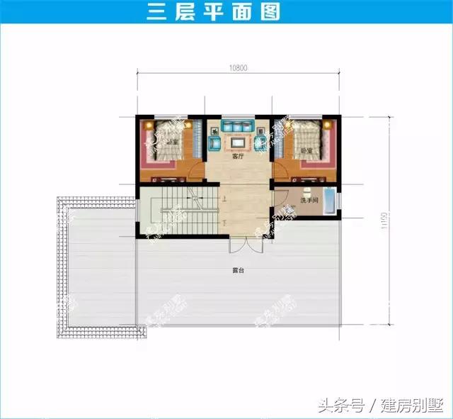 14.4×11.1米三层农村别墅，老爸拍板就要这套了