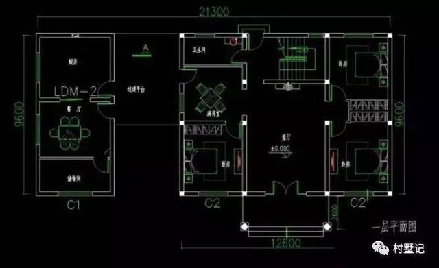 30万建造二层农村别墅，厨房单独建造，两个外墙颜色你喜欢哪款