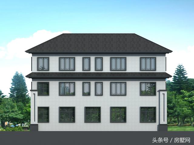 一款十分经典的新中式别墅图纸设计，完美演绎中式传统设计！