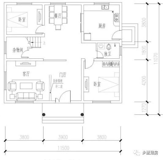 30万的两层别墅设计图，连镇长都叫好！