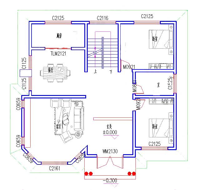 45万2厅8卧三层独栋别墅设计图，地下车库+挑空客厅+豪华主卧