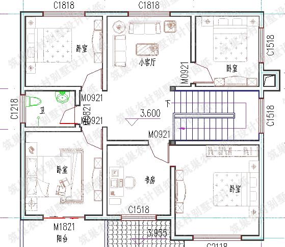 农村简单实用二层自建房设计图：2厅6卧，造价约20万左右，总体来说很是不错