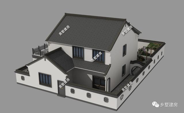 4款中式风格的小别墅设计图，很适合我们农村自建，大家一起来看看吧