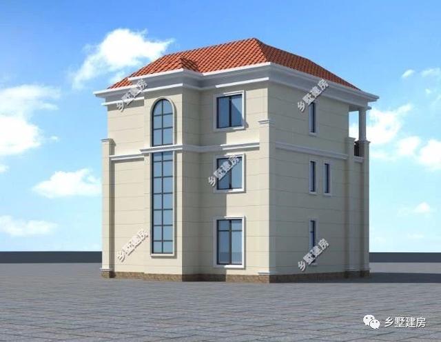 40万建11X11米农村三层别墅，美观实用，绝对的理想型！