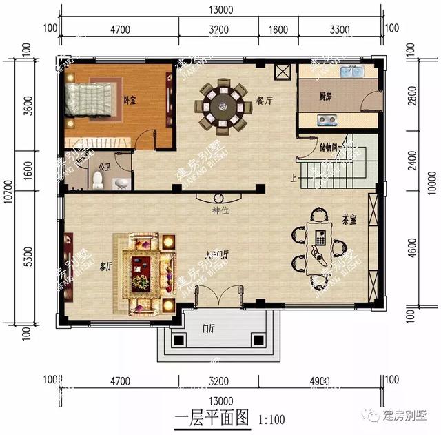 两栋相同面宽的三层别墅设计图，不仅造福家人，更能让你赚足了面子