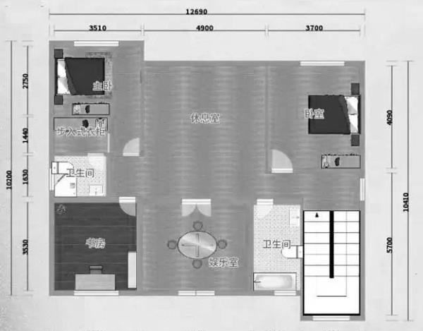 13×12米6卧三层别墅设计图,中式格局，欧式外观