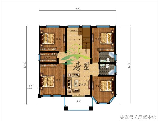 湖南衡阳三层精品小别墅设计图，豪华大气，占地还小！