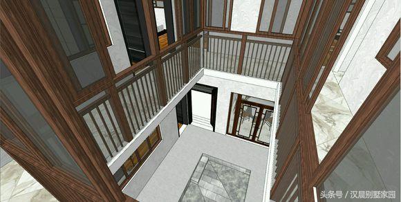 12X17米经典新中式三层别墅设计图，车库+院子+堂屋，完美布局低调内涵！