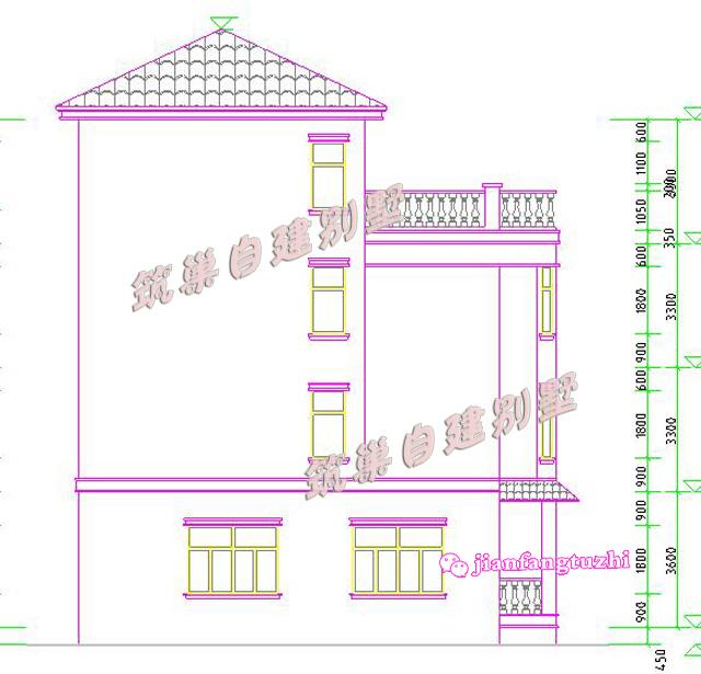广东15x11米四层抗震框架结构别墅设计图效果图，套间+独立车库！
