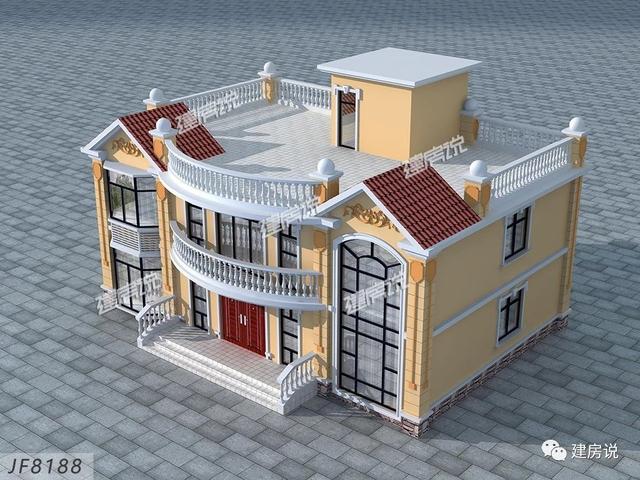 5栋漂亮的别墅设计图，送给需要建房的你，每一栋都很出色！