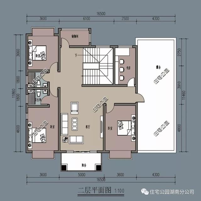 35万就能盖的农村别墅，11×16米带飘窗露台，美得不像话