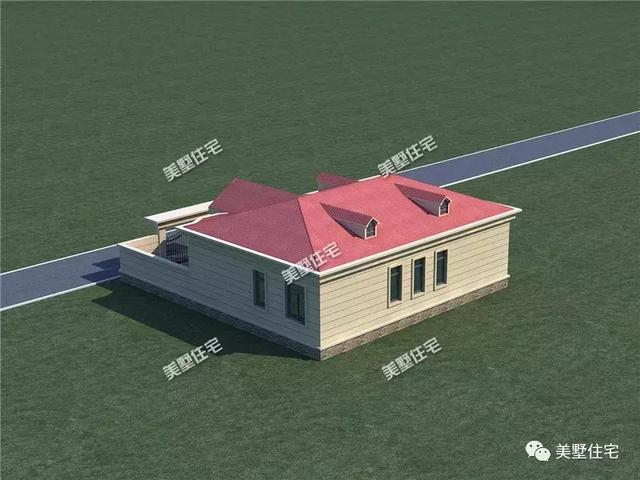 13X14米带小院的农村别墅设计图，建这样一所房子优雅安静的生活