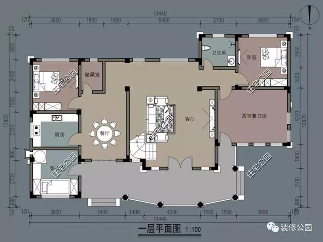 12×19米自建房设计图，带室内装修效果，实乃乡村别墅的典范之作