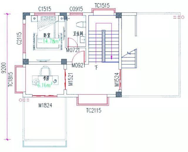 30万10×9米四层3厅8卧现代新农村自建房设计图