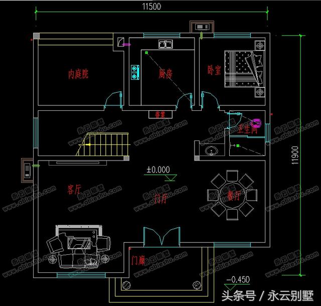 精选5款精致美观别墅图，开间都在11米左右，有需要的可以参考一下