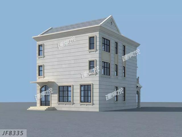 3款三层别墅户型图，专为农村设计，外观大气内部实用，造价不到40万